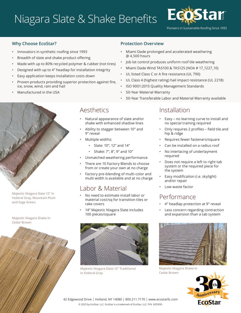 Majestic Niagara Slate Features and Benefits
