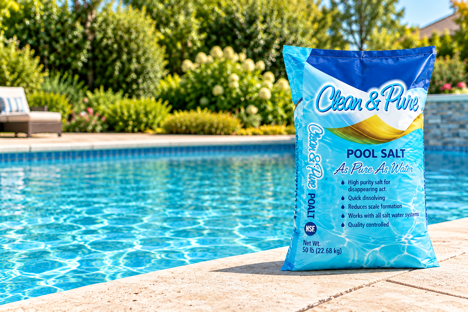 Poolside Clean & Pure salt bag